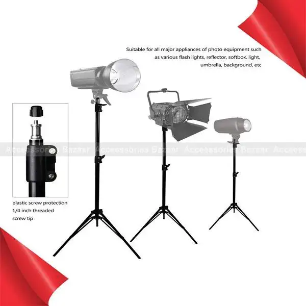 7ft Aluminum Tripod Adjustable Portable With Mobile Holder - Image 2