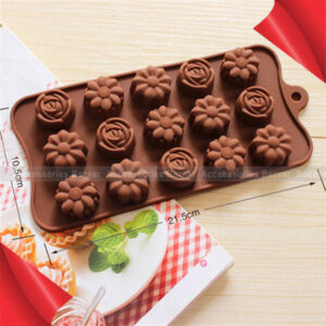 Silicone Flower Rose Chocolate Mold Cake Soap Candy DIY Fondant Mold