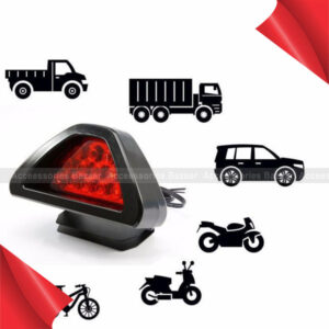 Universal F1 Style 12 LED Red Rear Tail Third Brake Stop Safety Car Light Lamp