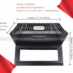 Charcoal Notebook BBQ Grill Outdoor Garden Folding Portable Camping Picnic