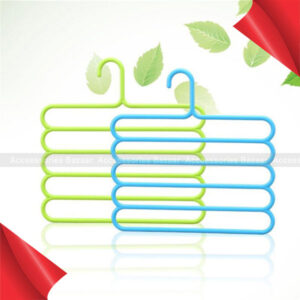 Multi-functional 5 Layers S Shape Pants Hanger Trousers Holder Scarf Rack Hold